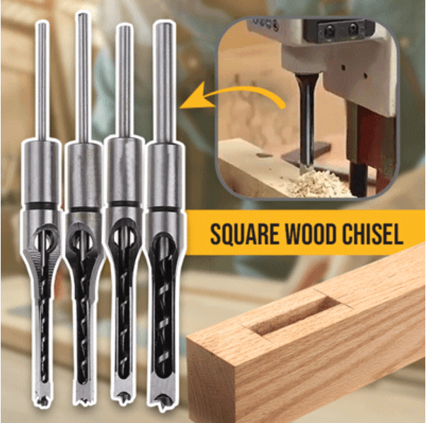 🔥Independence Day Promotion-[SAVE 50% OFF] (Set Of 4 SIZE)Square Wood Chisel-BUY 2 SETS GET 10% OFF & FREE SHIPPING