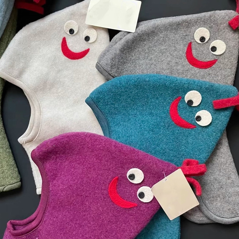 Baby & Children's hats,organic wool fleece balaclava