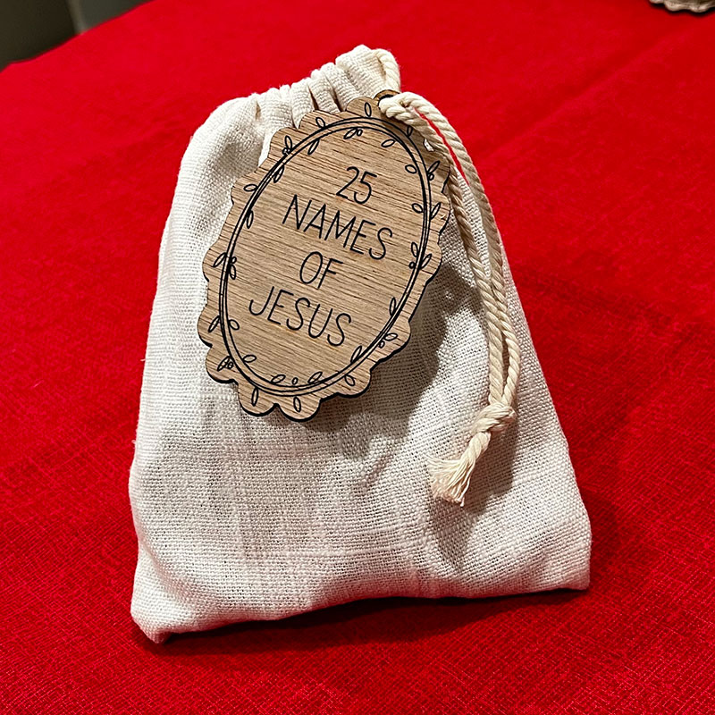 25 Names of Jesus Ornament Set