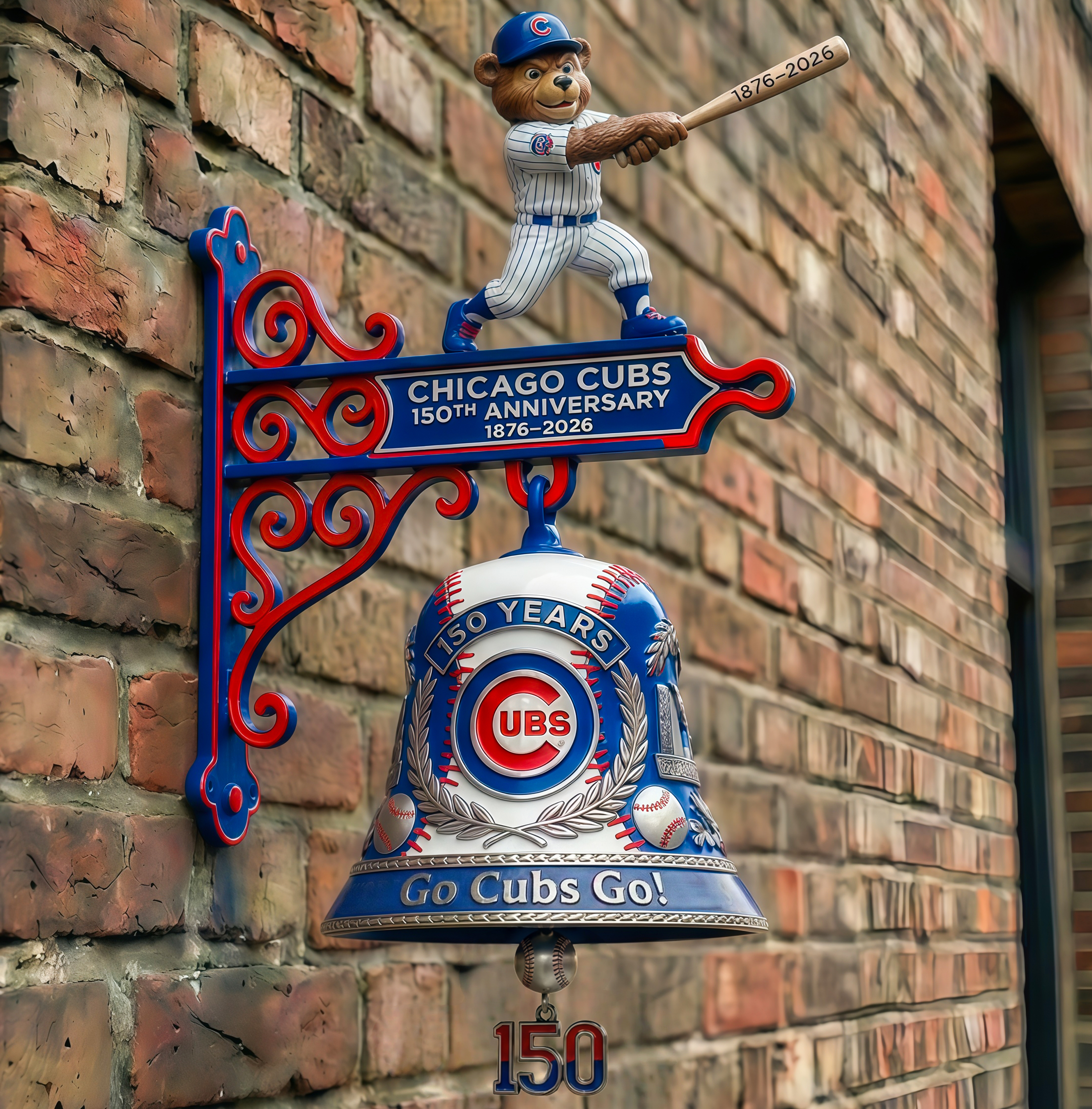 Chicago Cubs – 150th Anniversary Commemorative Wall Bell