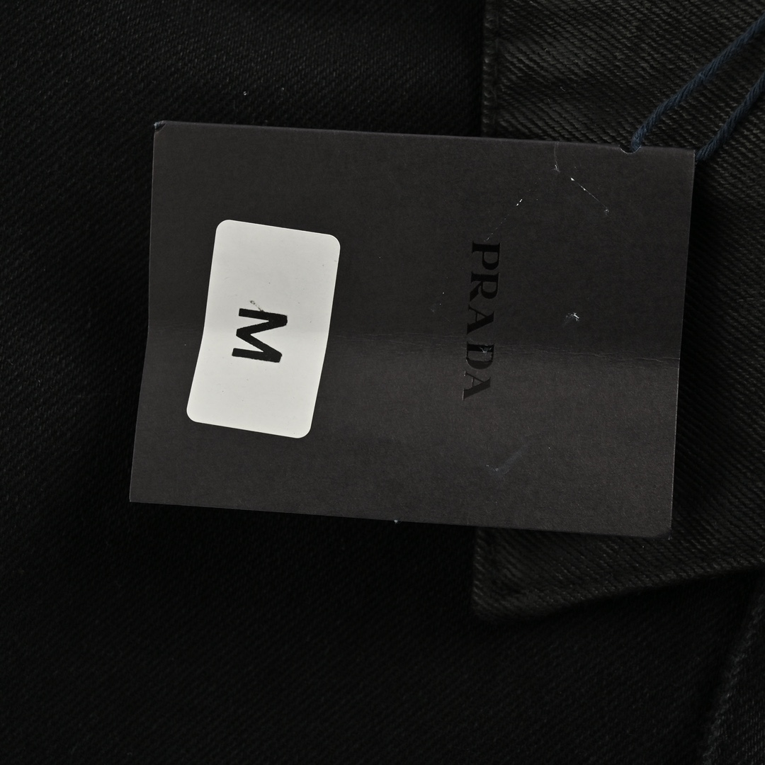 Prada 24Fw Logo Coated Denim Jacket