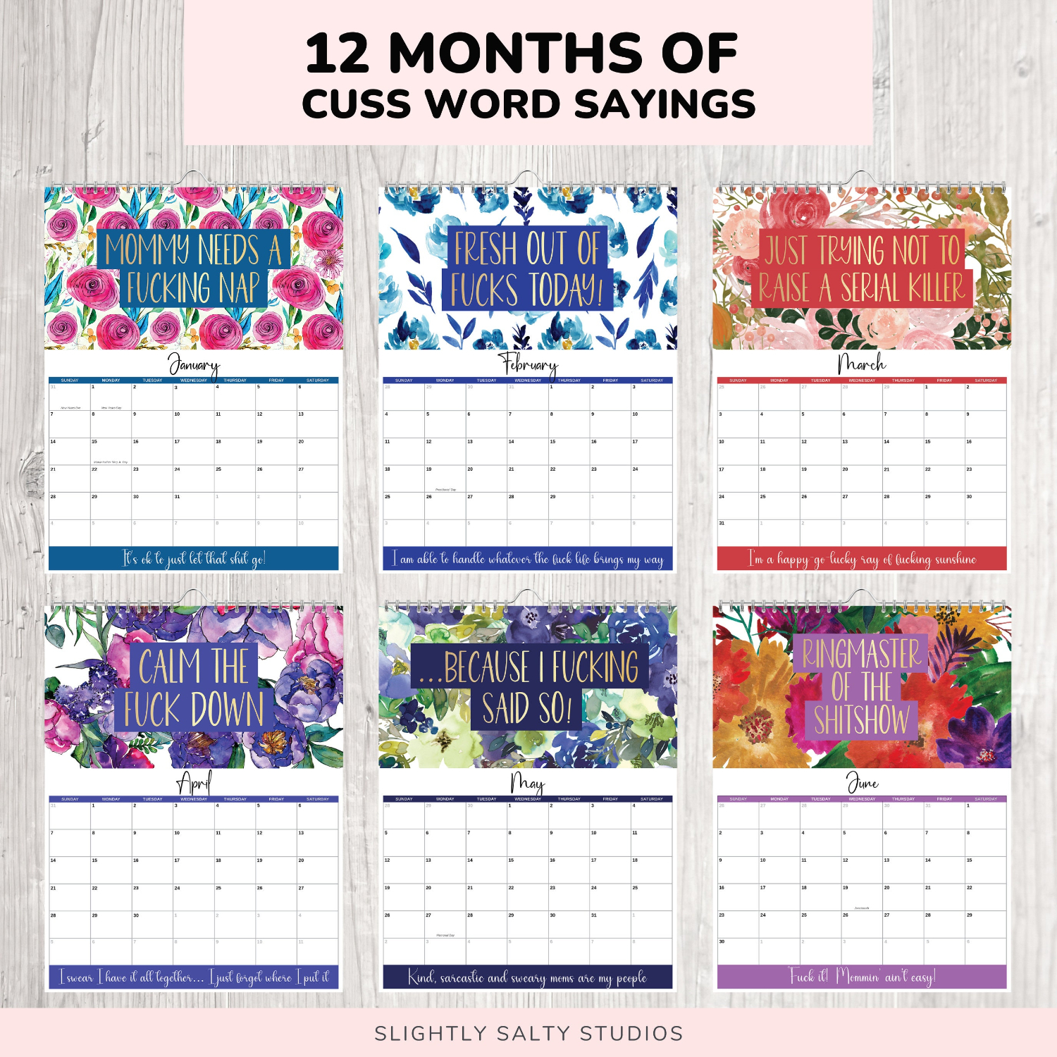 2024 Calendar For Tired-Ass Mom