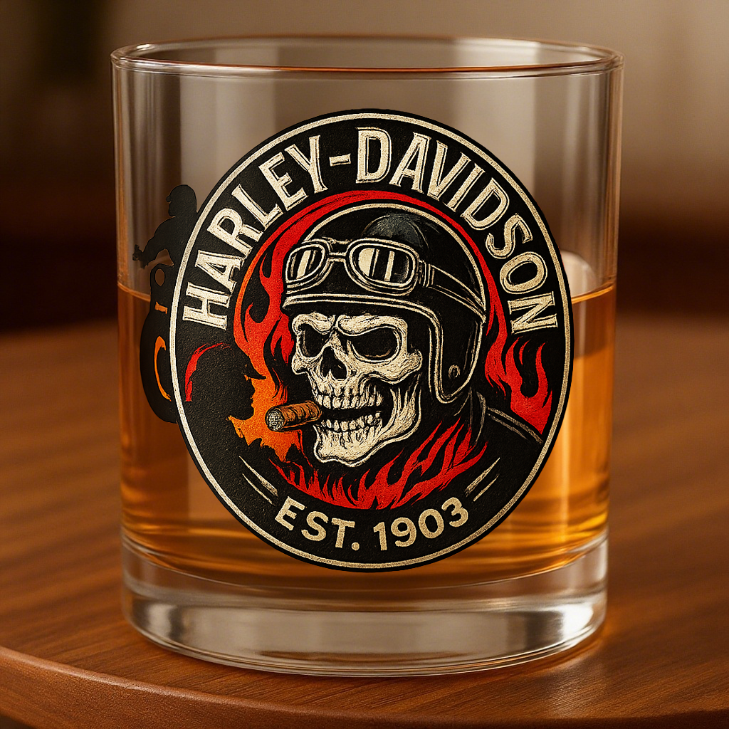 HD Flame Fury Whiskey Glass