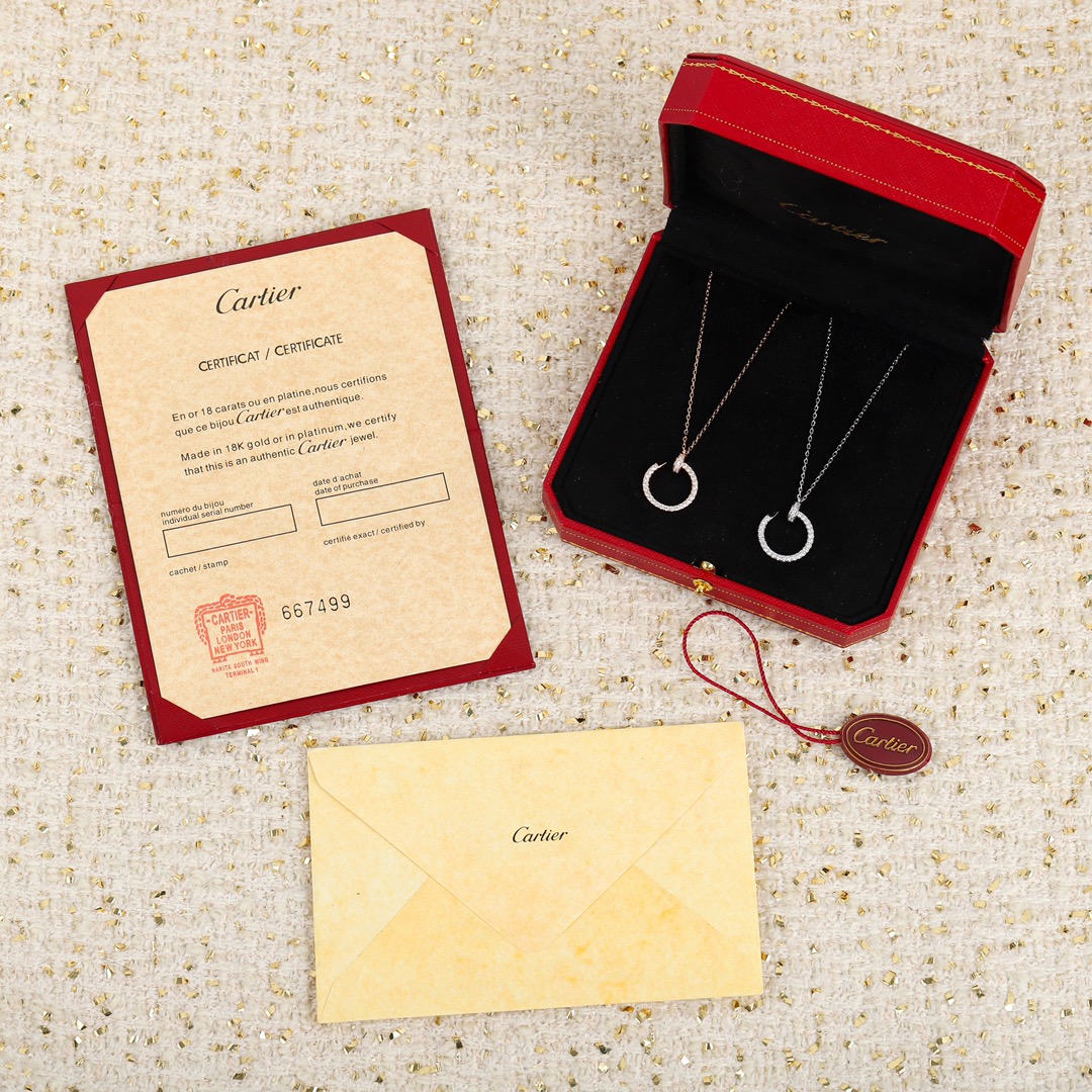 Cartier nail full diamond necklace