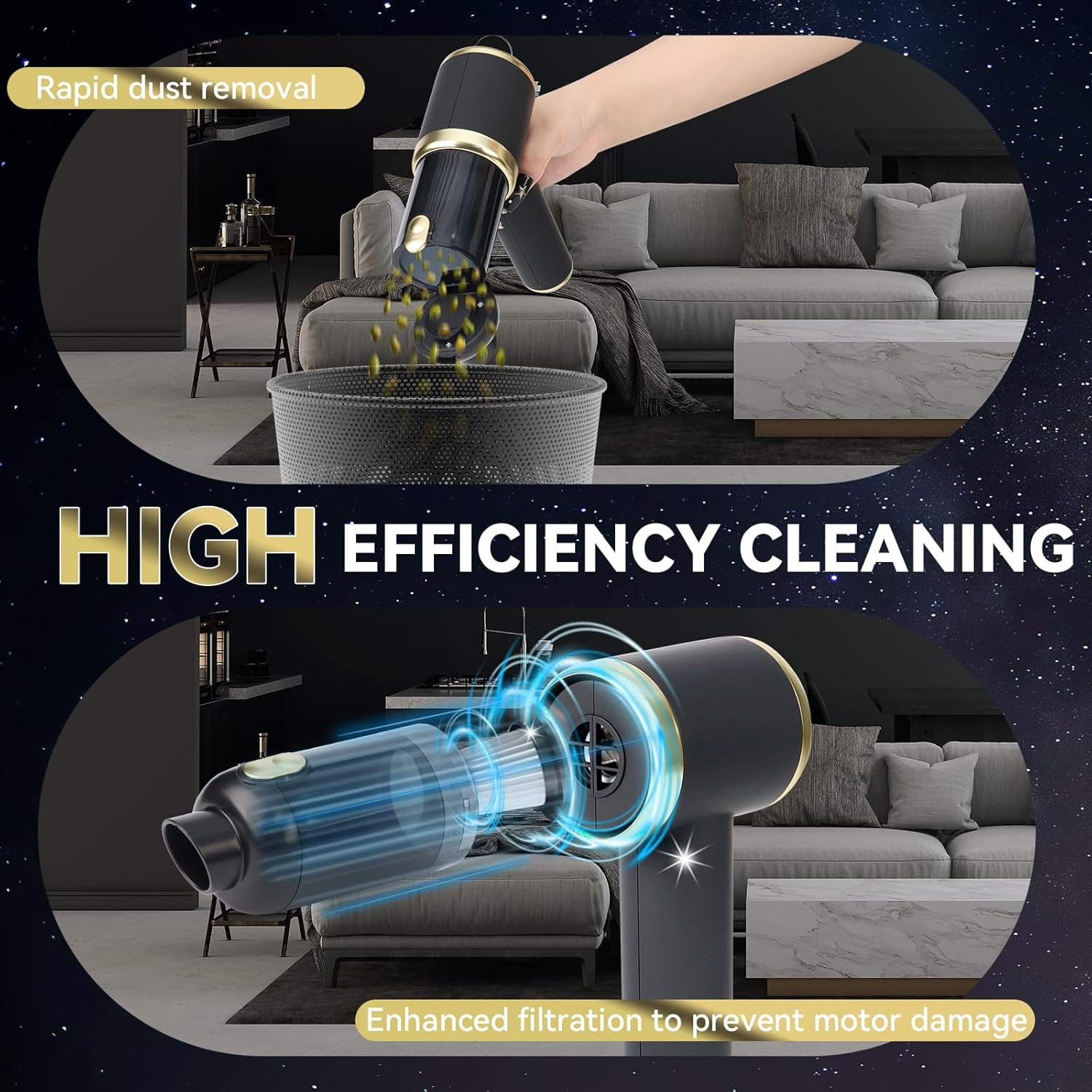 ✨Last Day 49% OFF - Portable Air Duster Wireless Vacuum Cleaner