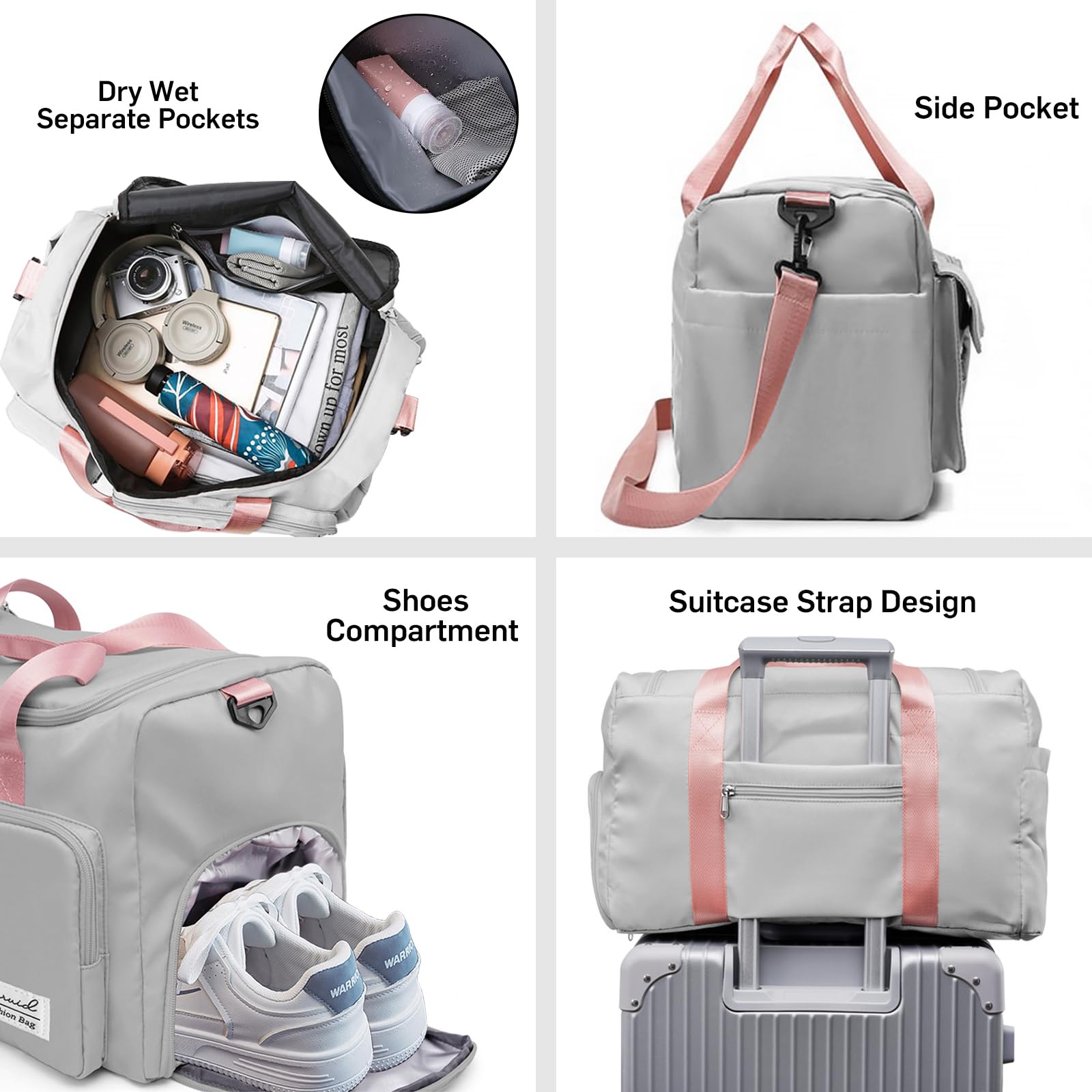 🔥Last Day 50% OFF🔥Foldable Dry Wet Separated Waterproof Travel Duffle Bag