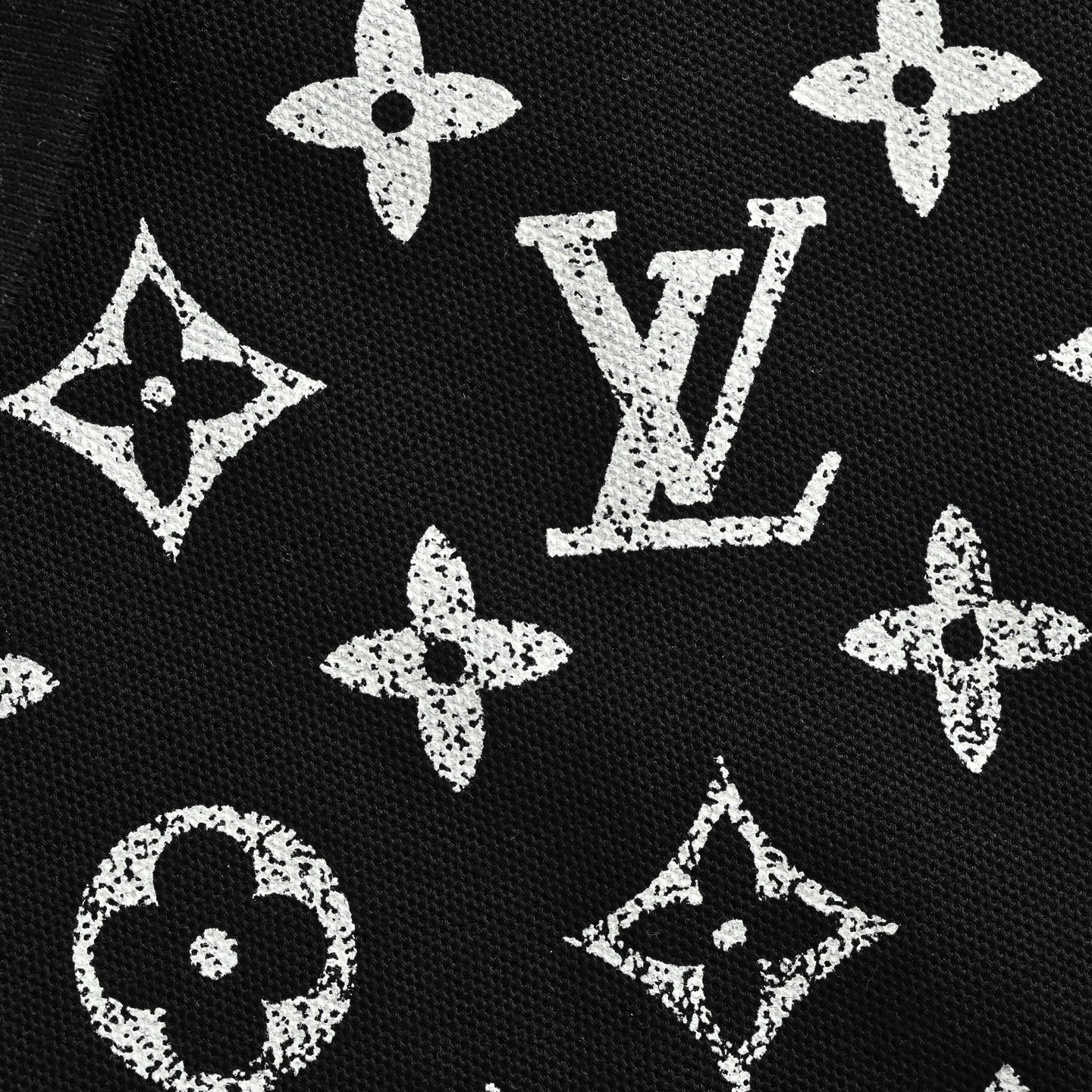 Louis Vuitton 25ss old flower gradient Polo short sleeve