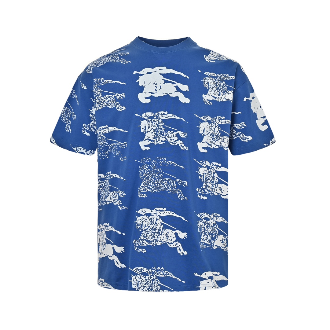 Burberry 24ss full gradient warhorse print short sleeves