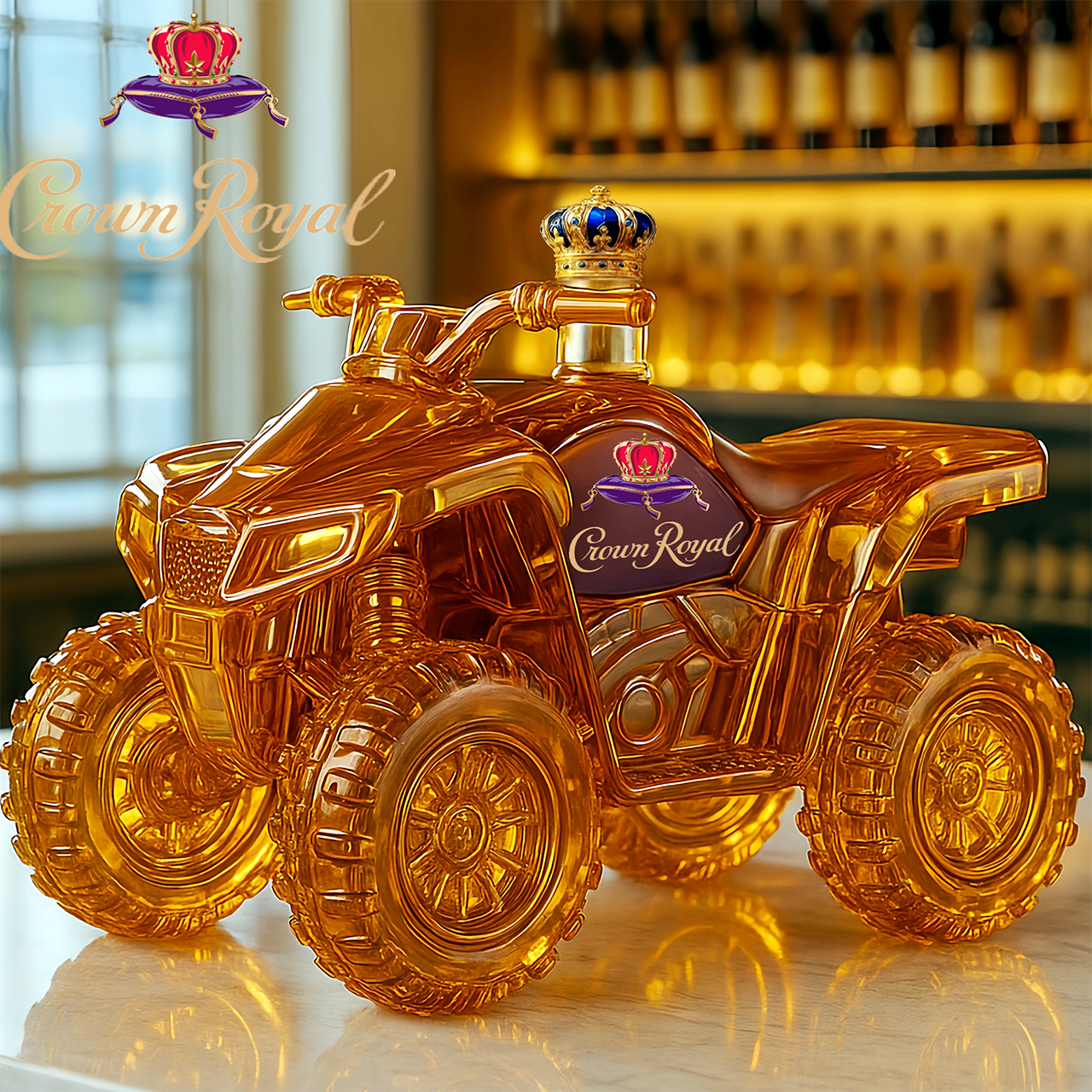 All-Terrain Vehicle (ATV) Whiskey Bottle