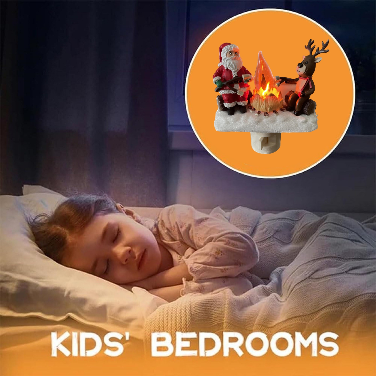 💥Daily Sales of 1000+🎄2024 Christmas Campfire Flickering Nightlight✨🎅& Ghost Nightlight 👻