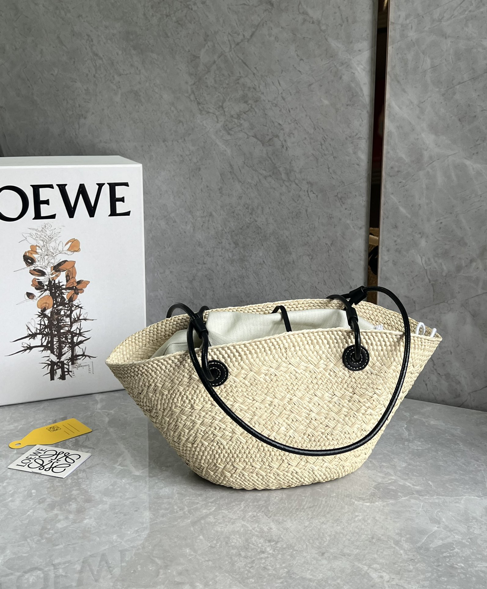 Loewe Anagram Basket Straw Bag 1002