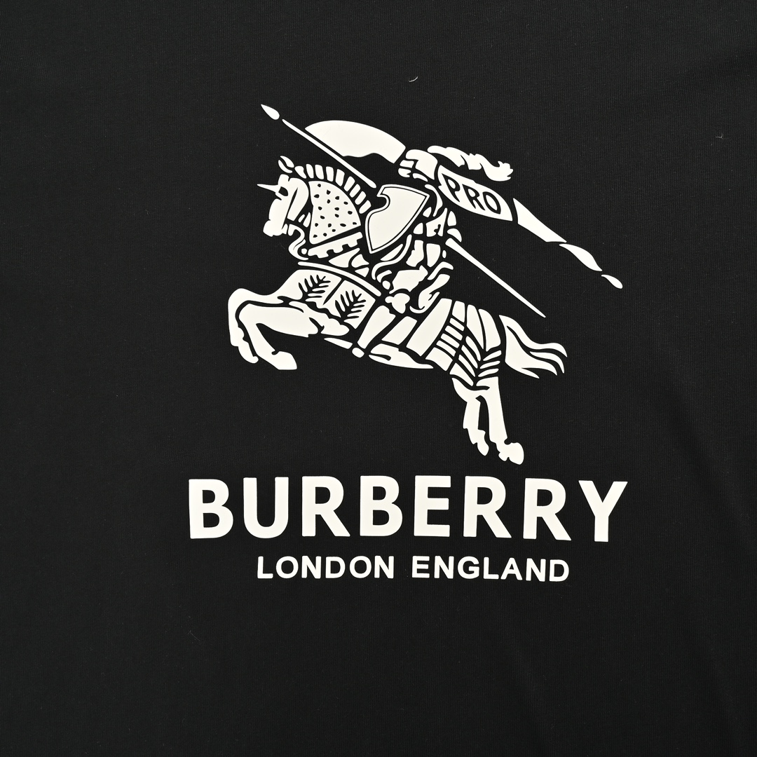 Burberry 24Fw Warhorse Logo 3D Laminated Long Sleeve T-shirt