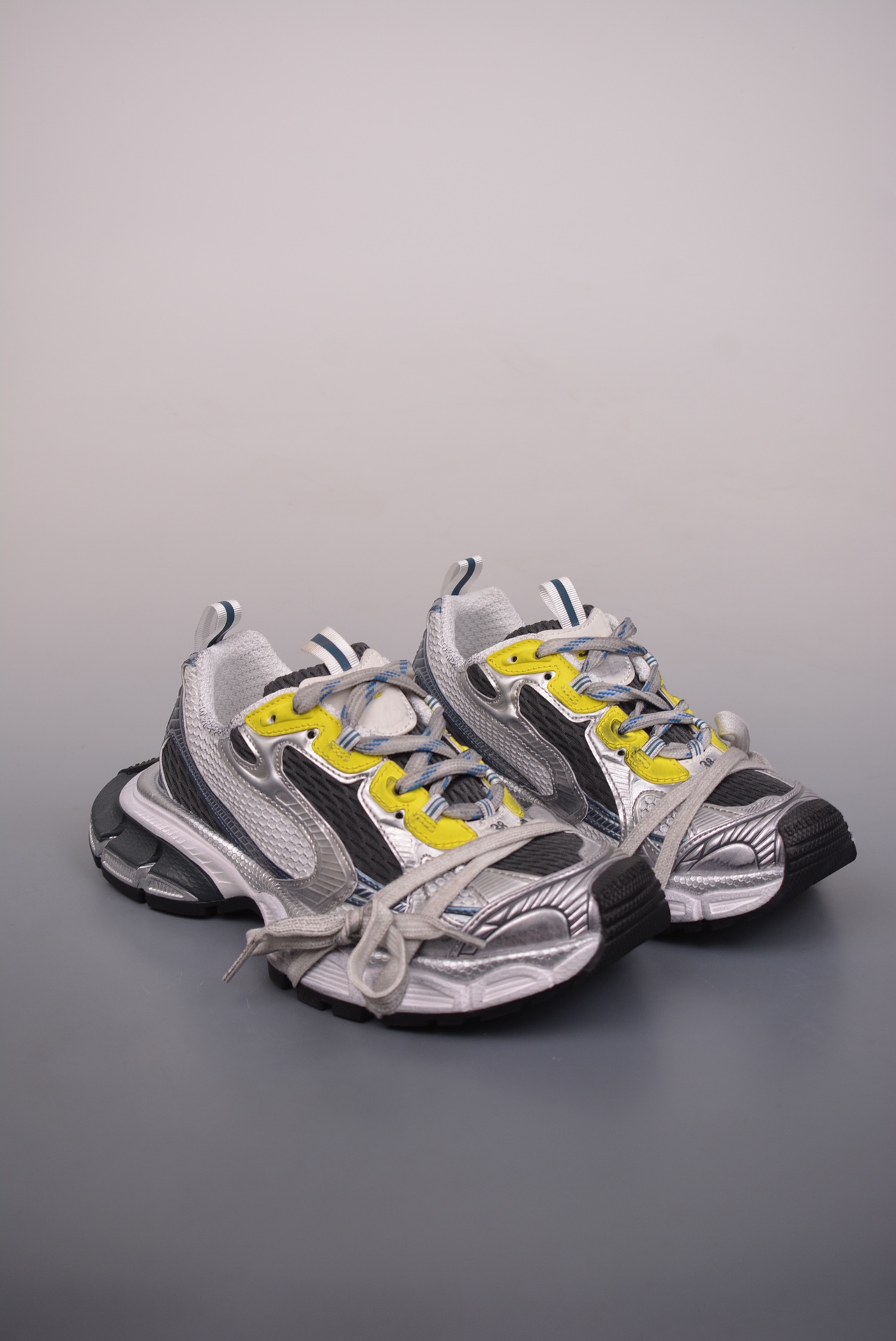 BALENCIAGA 3XL Sneakers Silver Yellow