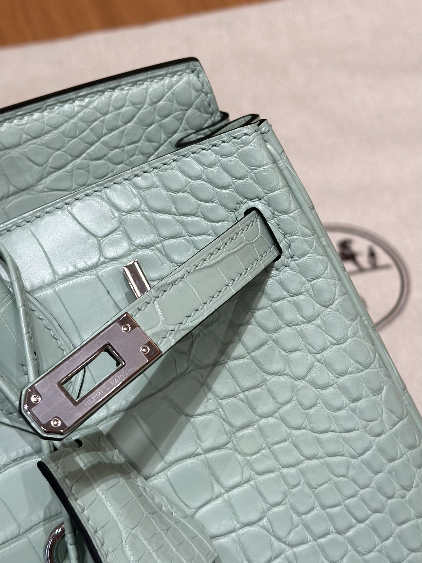 Hermes Birkin 6W Menthe Handbag (Handmade to Order)
