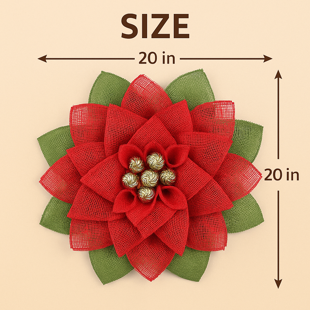 🎄Early Christmas Sale🔥Christmas Wreath With Poinsettias