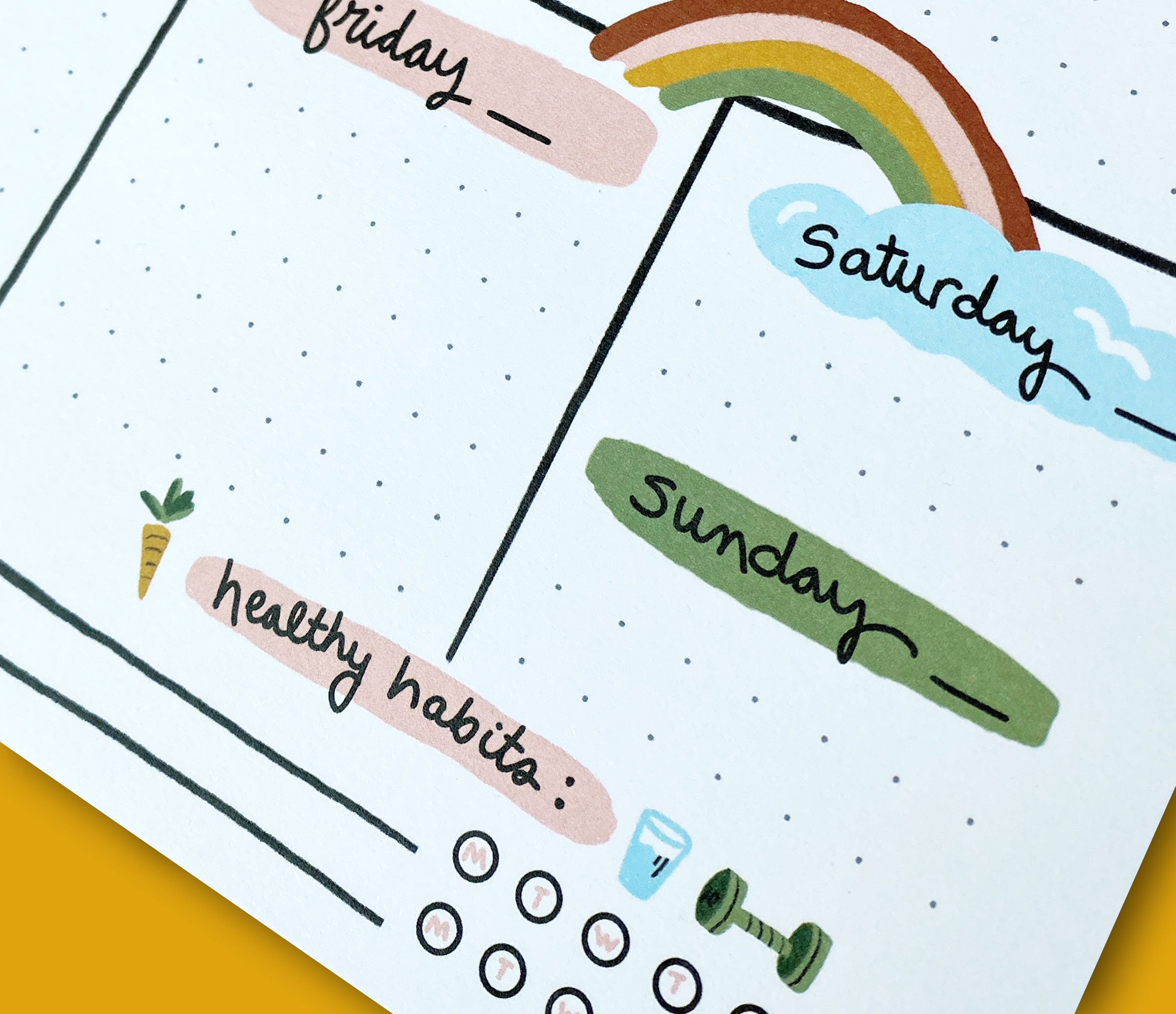 Week Ahead Notepad Planner