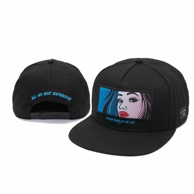 Street fashion flat cap hip hop cap men's and women's baseball cap deep top flat brim cap