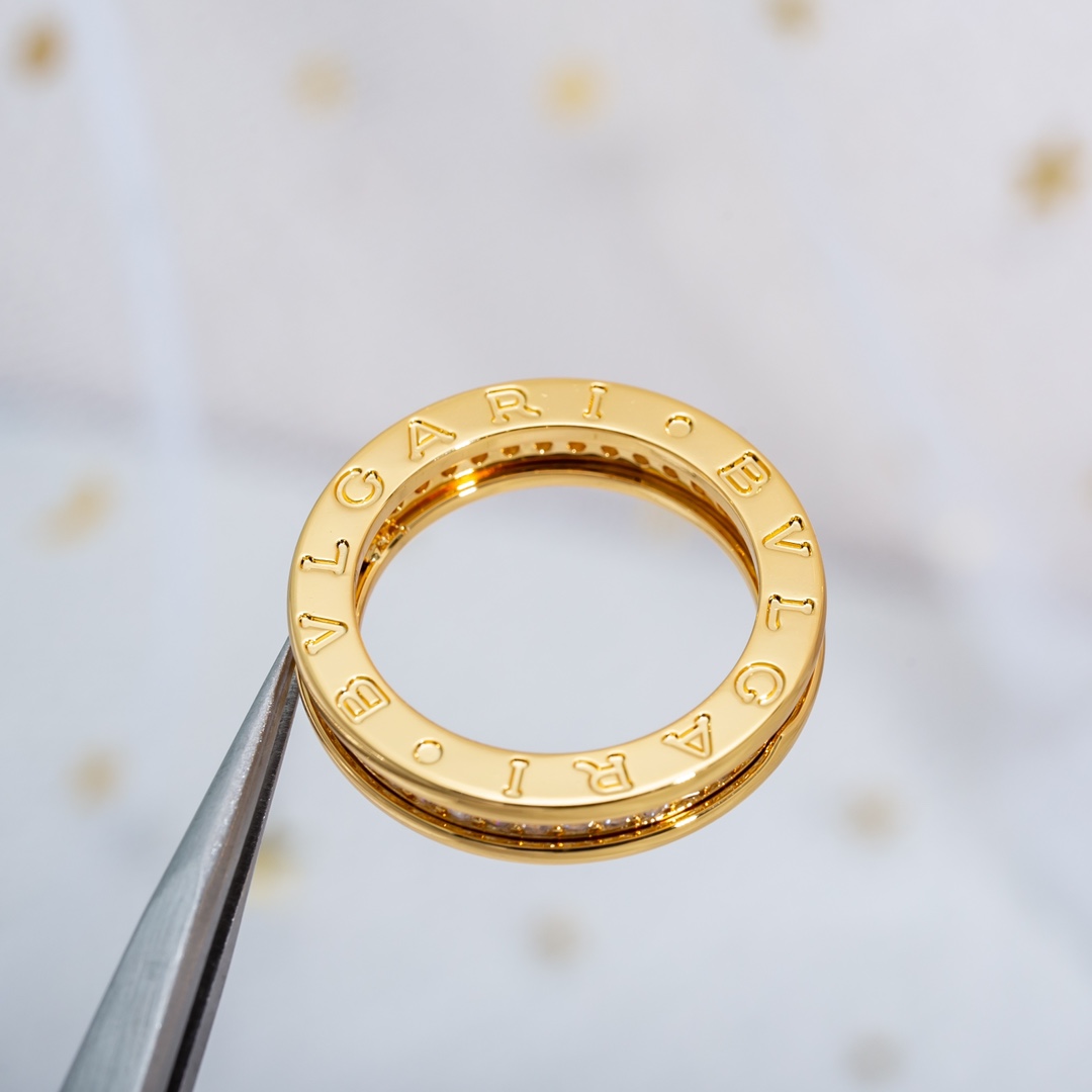 Bulgari zero single ring with diamond ring