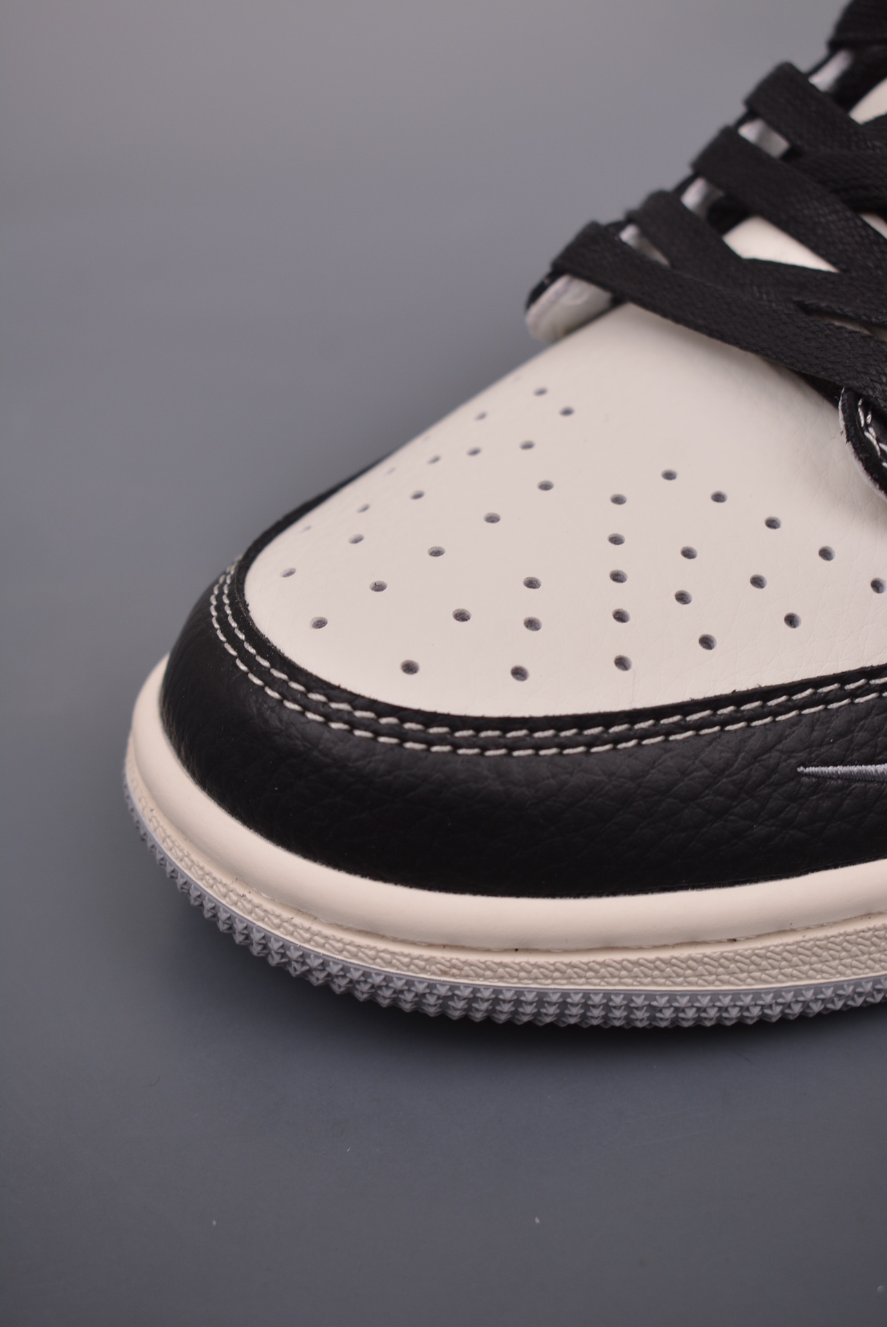 Stussy x Travis Scott x Nike Air Jordan 1 Low OG Black, Rice, White and Gray XZ5168-001