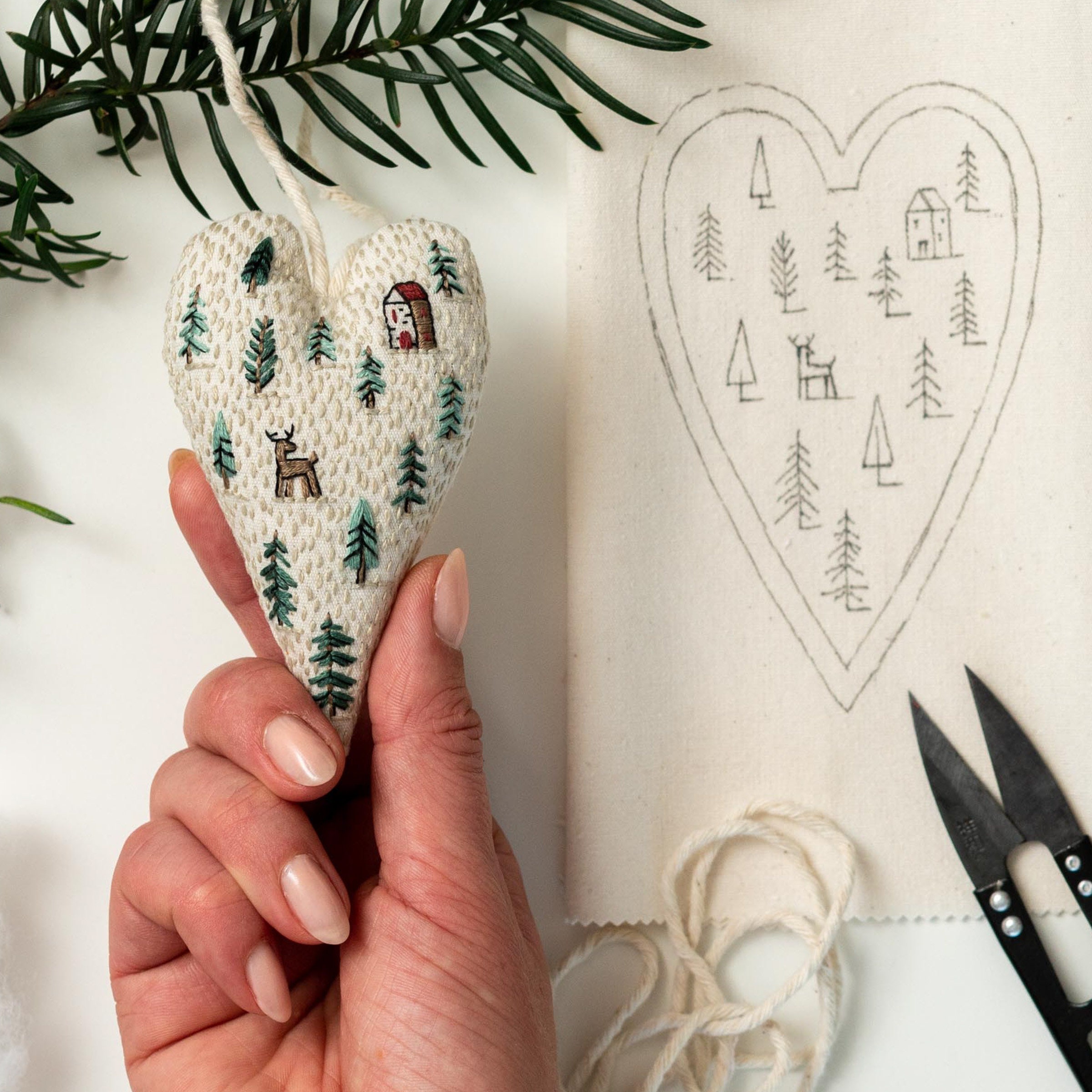 🎅2024 Christmas Promos🔥DIY Ornament for Christmas in the shape of a heart