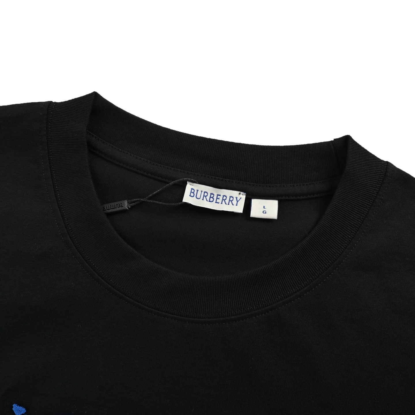 Burberry 25ss ink-splashed toothbrush embroidered warhorse short sleeves