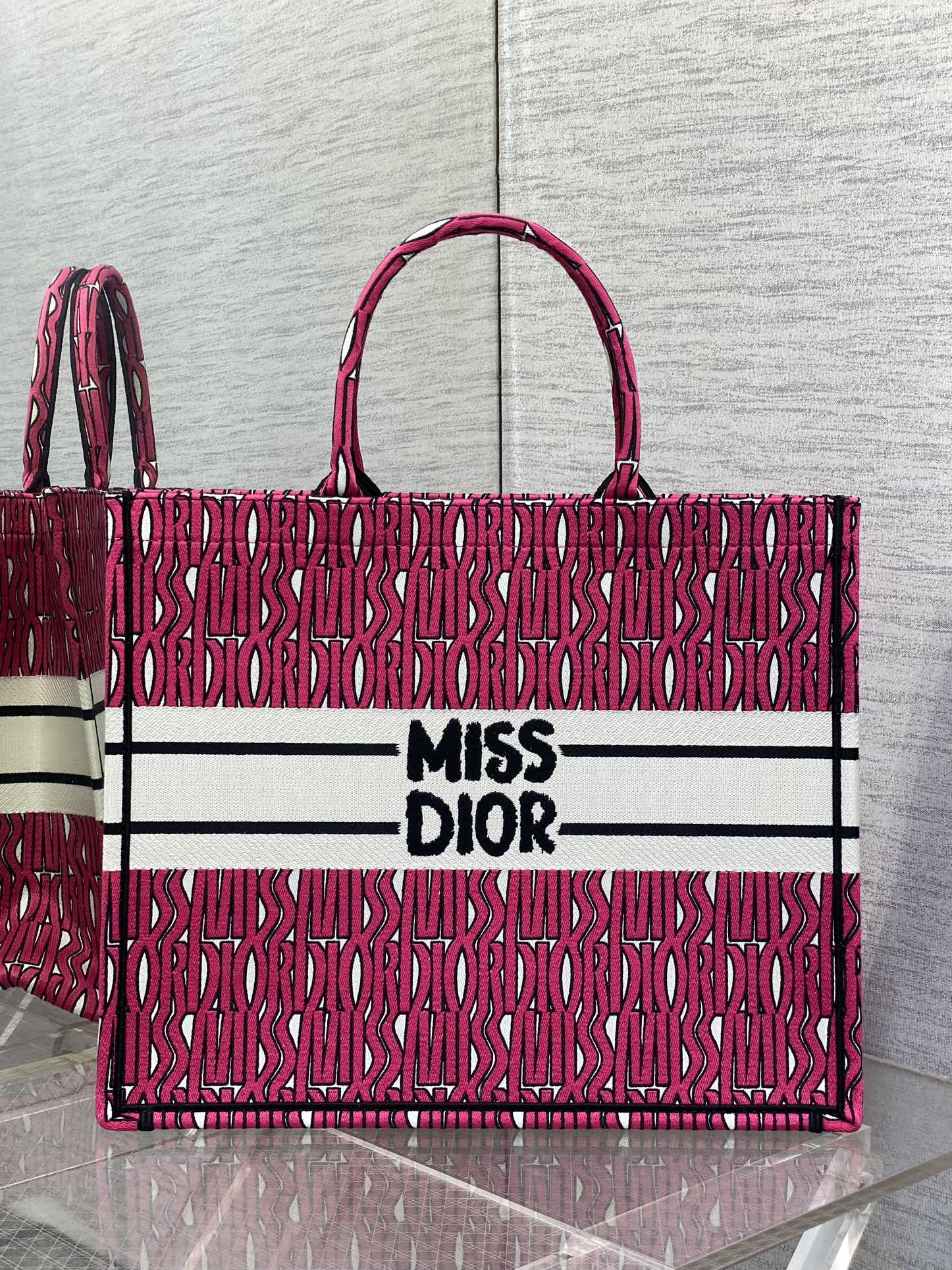 Dior Miss Embroidered Tote Shopping Bag