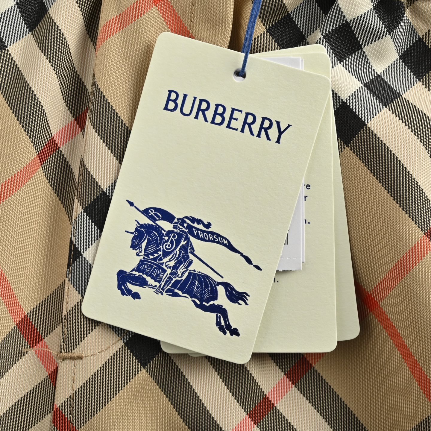 Burberry 25ss men's twill check shorts