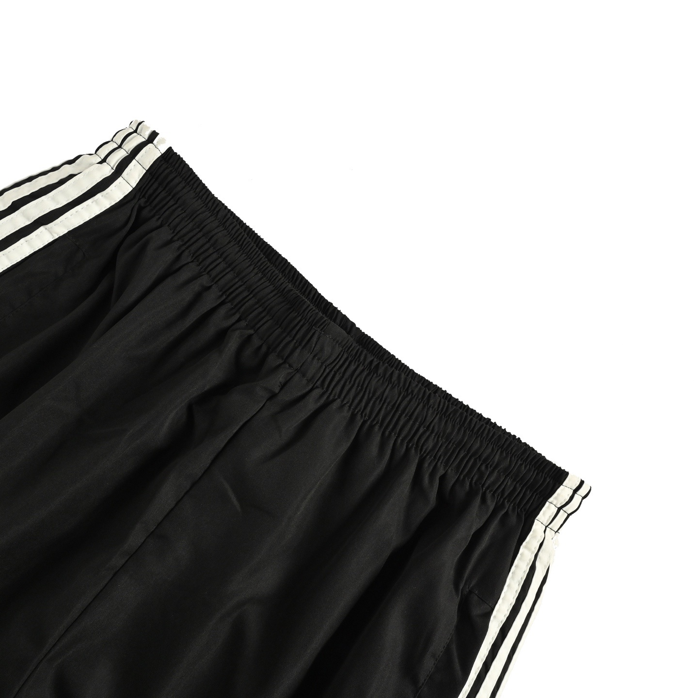 Balenciaga 25Fw Five Stripes Half Ring Black Woven Trousers