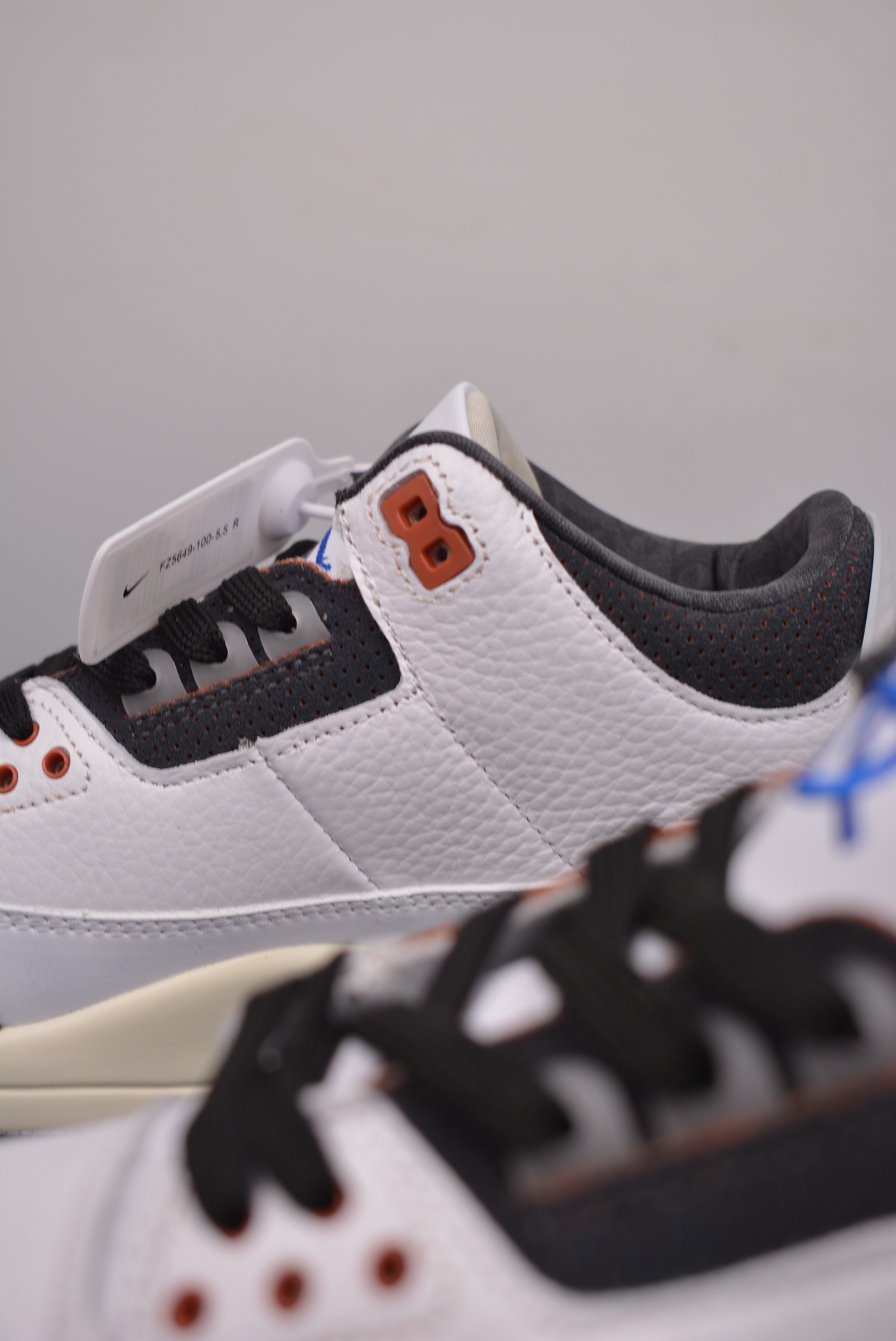 Nike Air Jordan 3 Retro Quai 54 White Dark Blue FZ5649-100