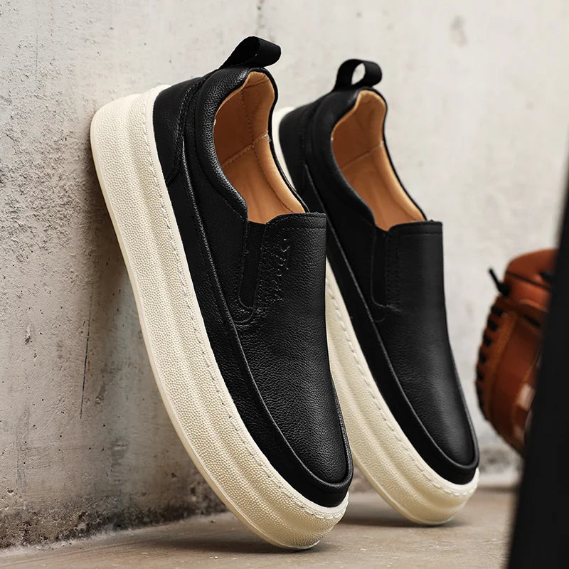 Agnolo Doni Genuine Leather Sneakers