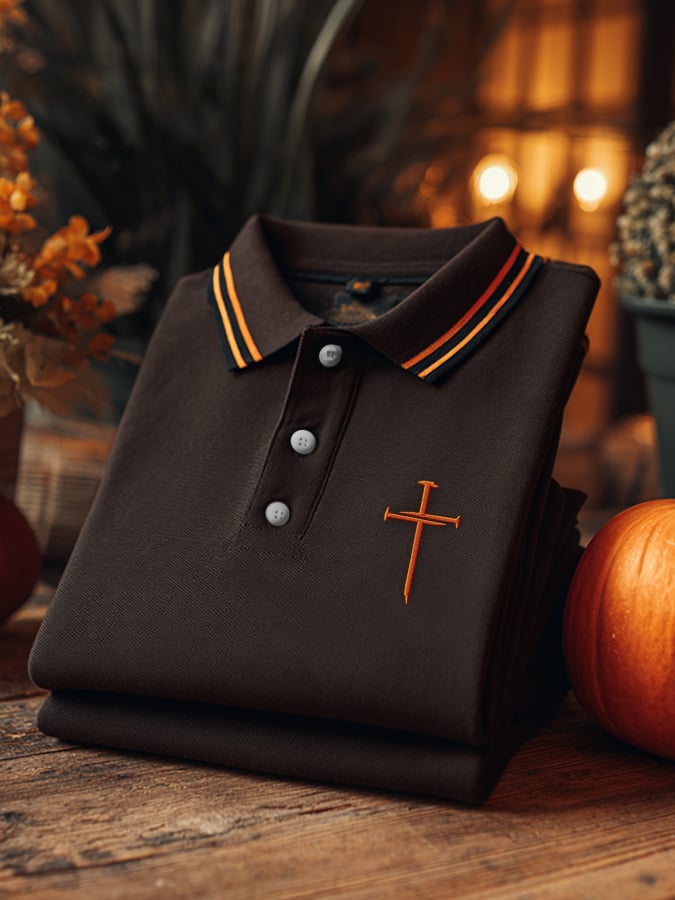 Men's Casual Autumn Faith Polo