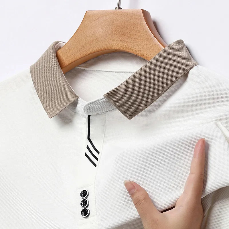 Barclay Premium Long Sleeve Waffle Polo