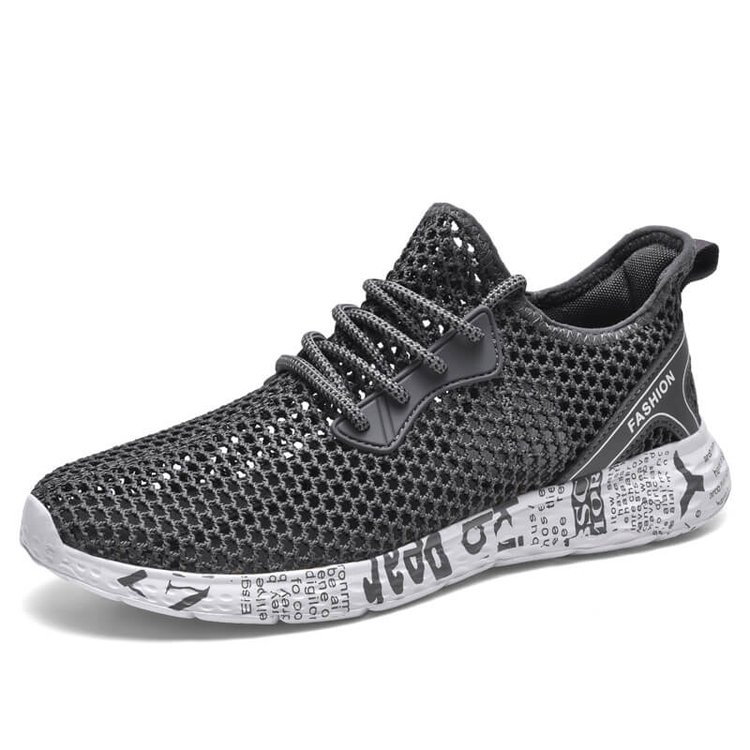 Men's Summer Graffiti Cutout Sneakers