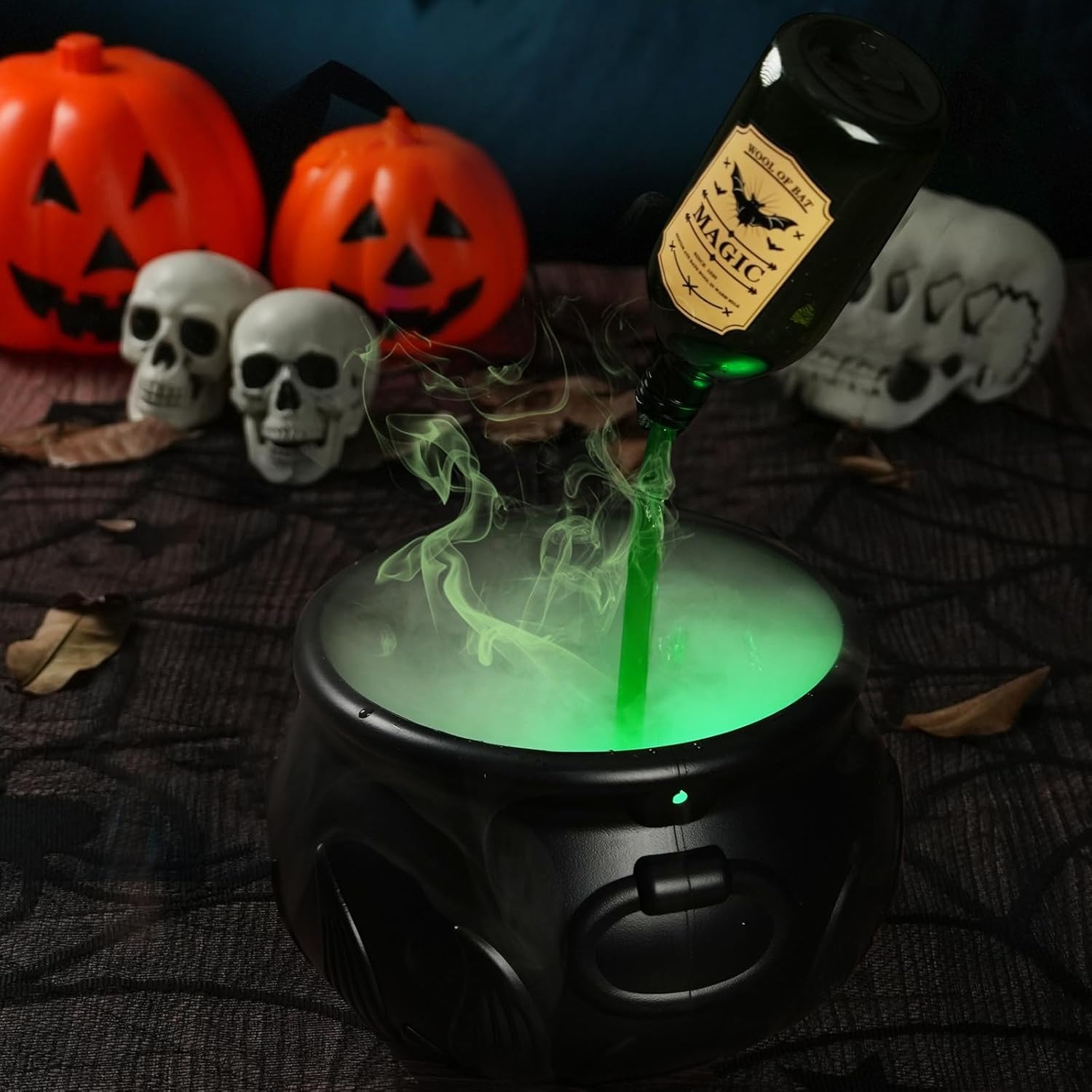 💥ON SALE💥DIY Cauldron Halloween Decor with Magic Floating Potion Bottles and Diffuser