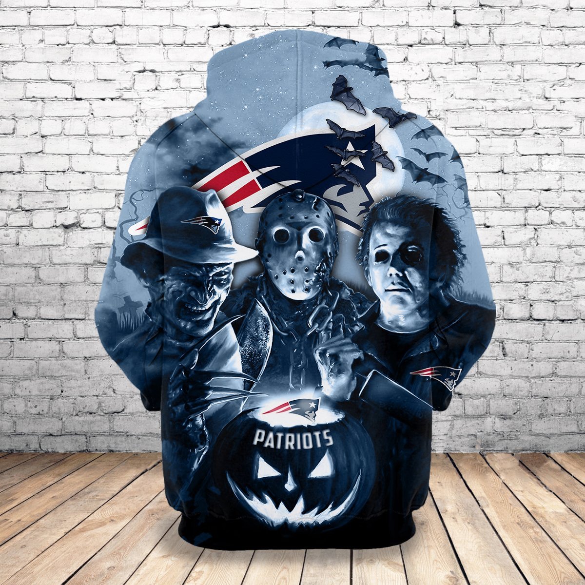 PATRIOTS 3D HOODIE HORROR3