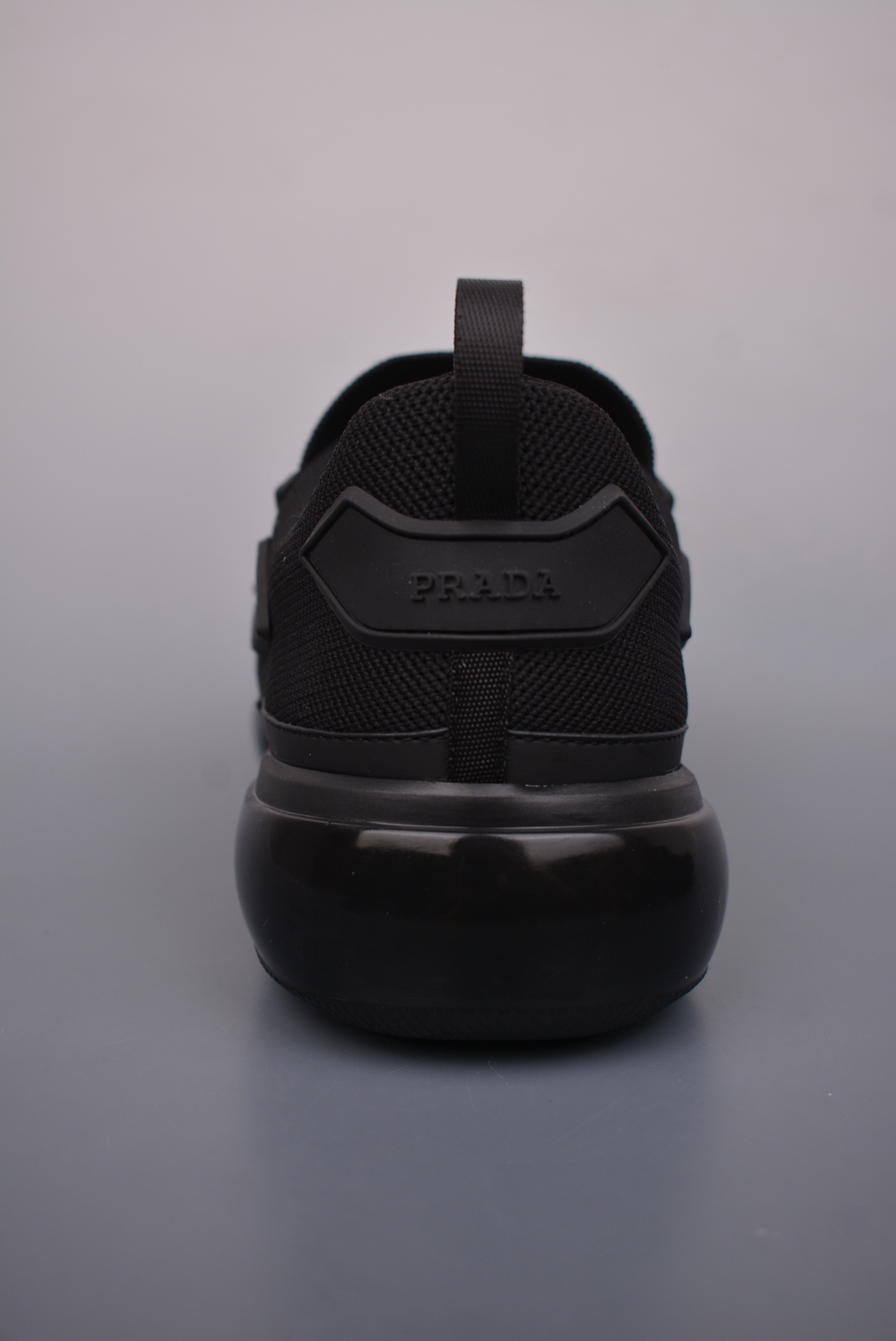 Prada Cloudbust Velcro Strap Low Sneakers Black Samurai 2OG064_1OUF_F0