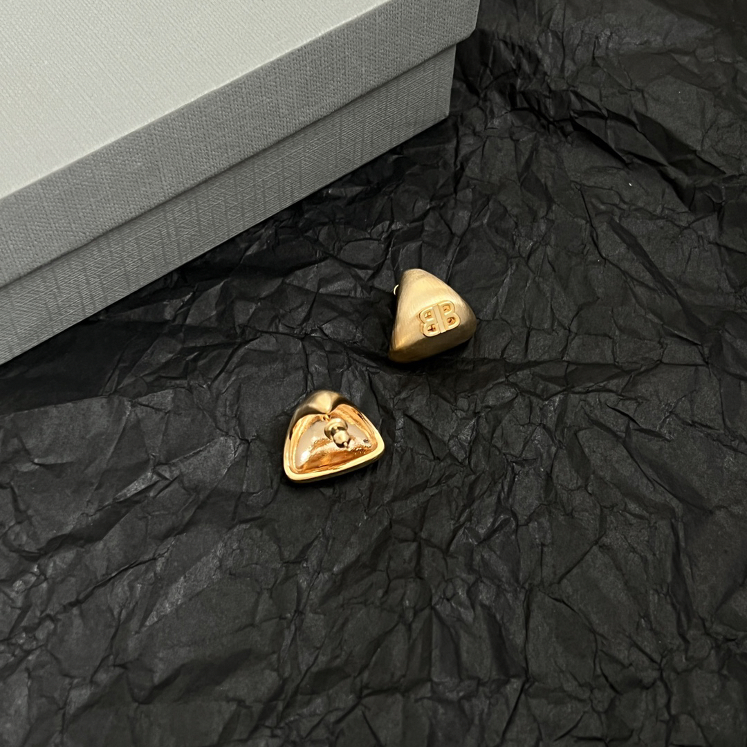 Balenciaga Triangle BB Earrings