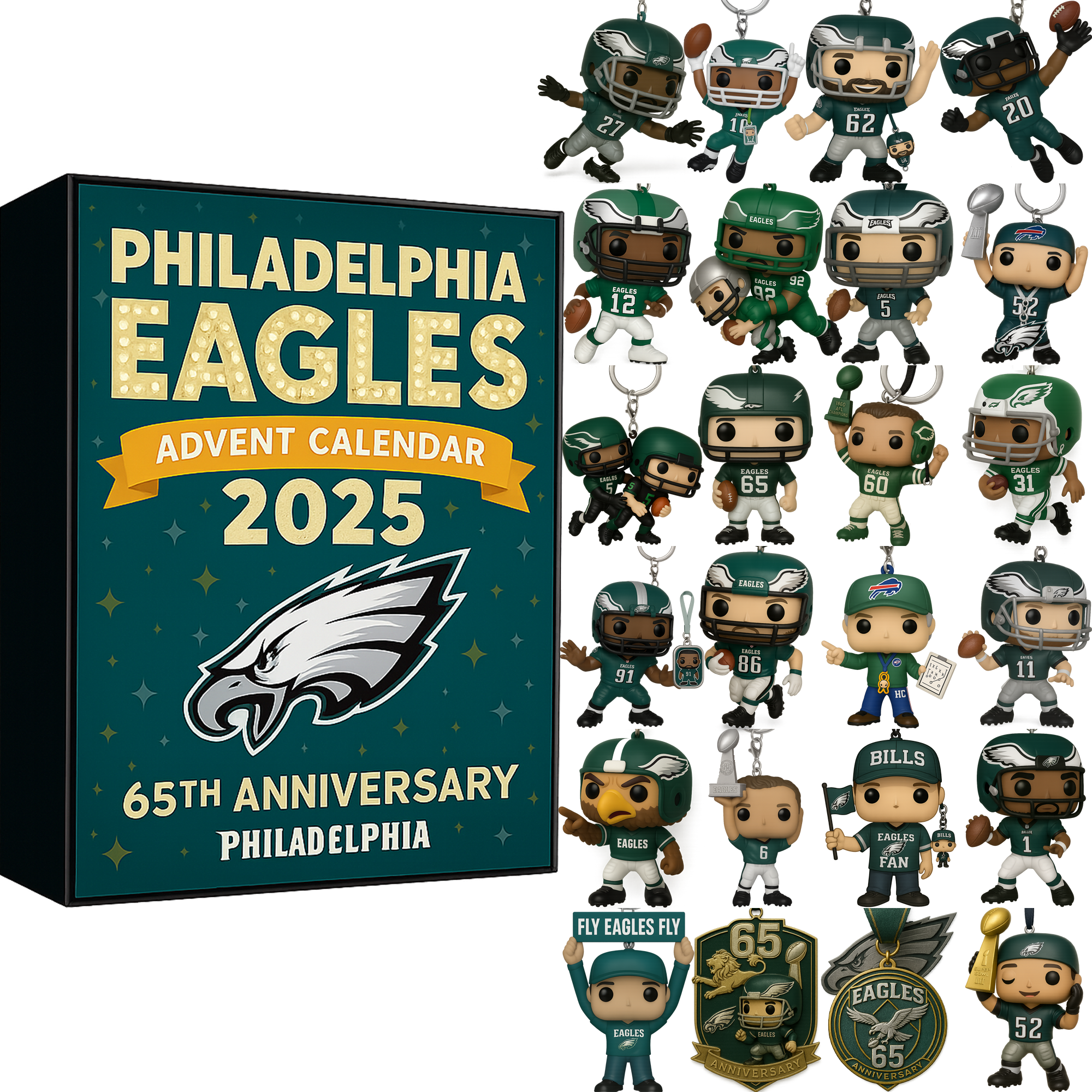 Philadelphia Eagles 2025 Advent Calendar – 65th Anniversary Edition
