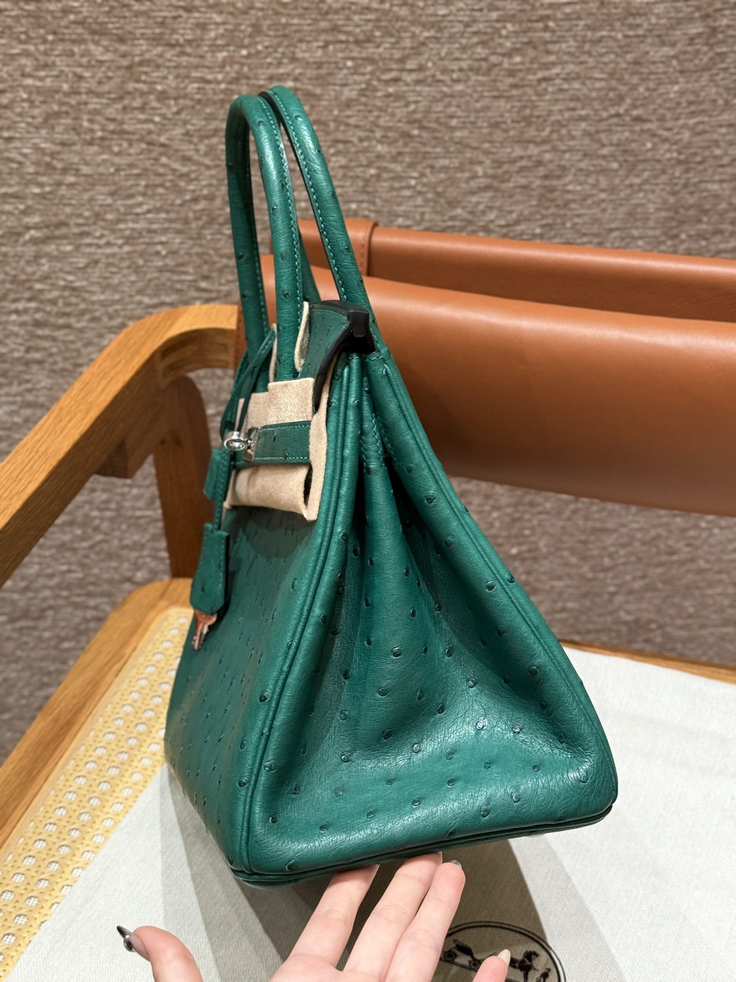 Hermes Birkin z6Malachite (Handmade to order)