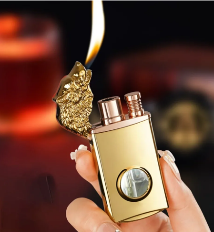 Wolf Glowing Soft Fire Straight Jet Flame Lighter