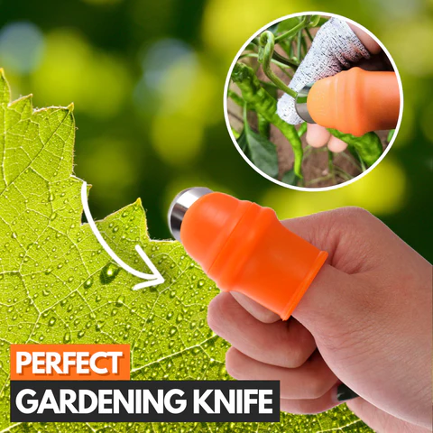 (🎉Flash Sale - 45% Off)Gardening Thumb Knife - Buy 3 Get 1 Free（Each one comes with 5 finger sleeves）