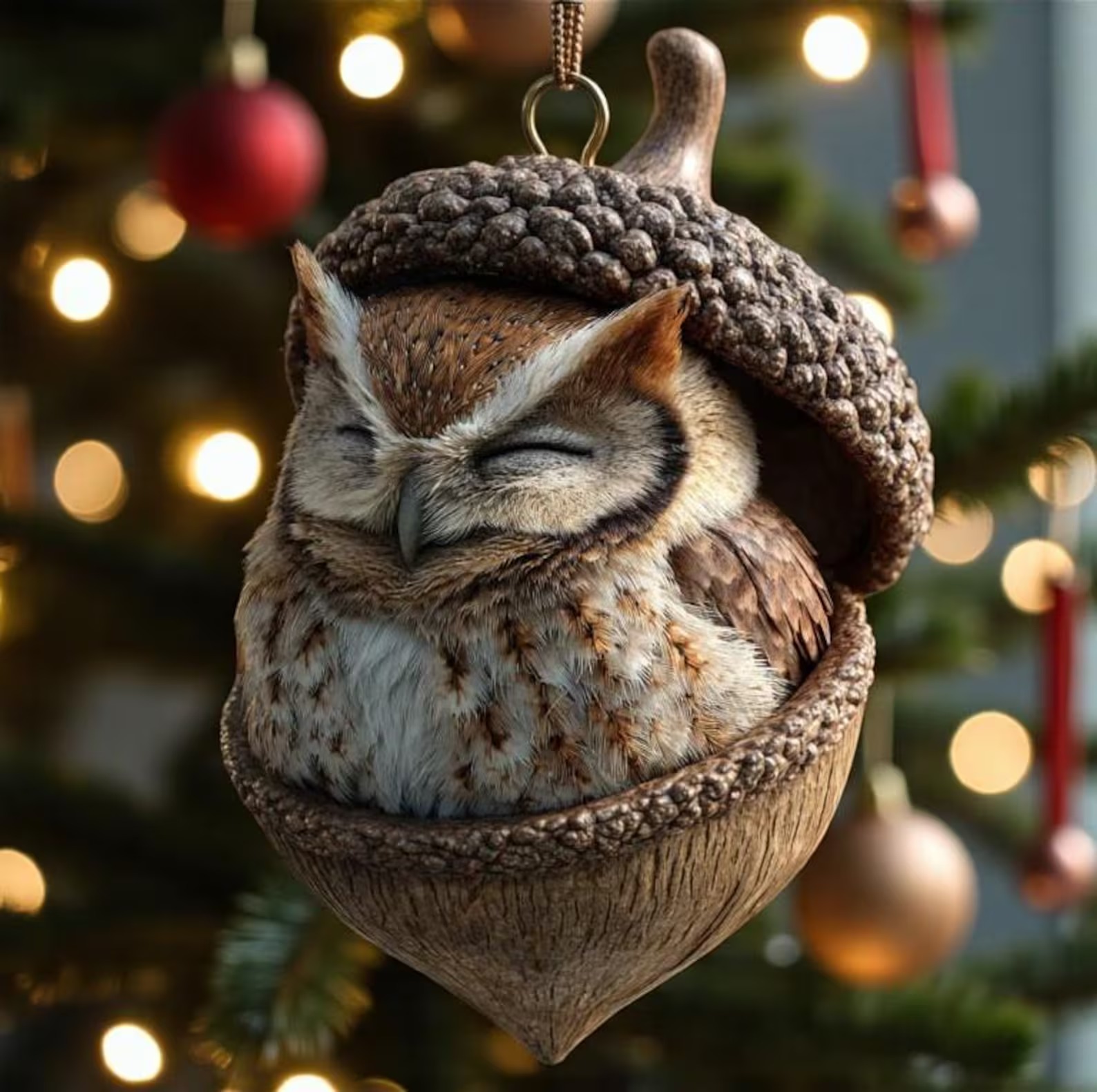 Forest Animals Acorn Ornament