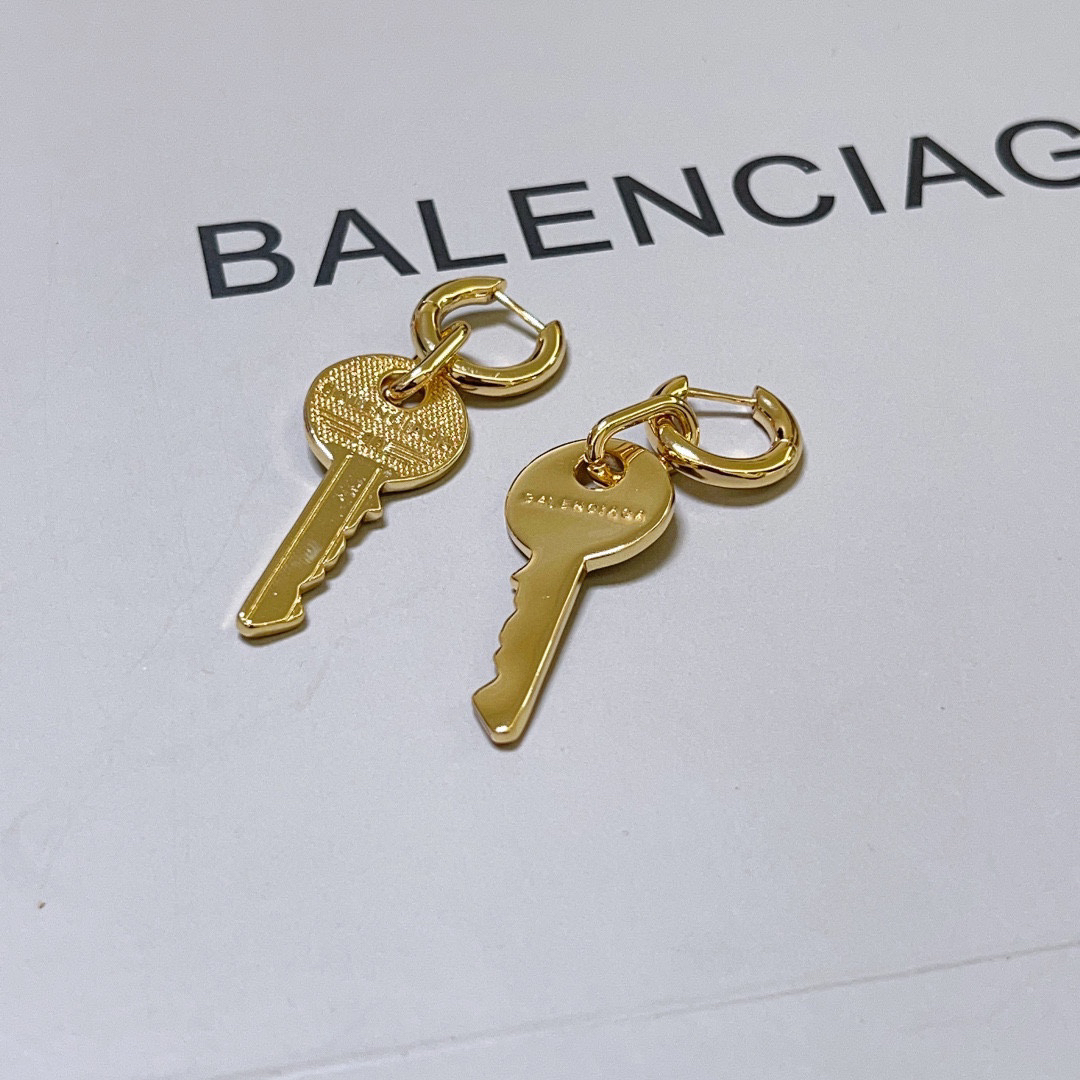 Balenciaga key earrings