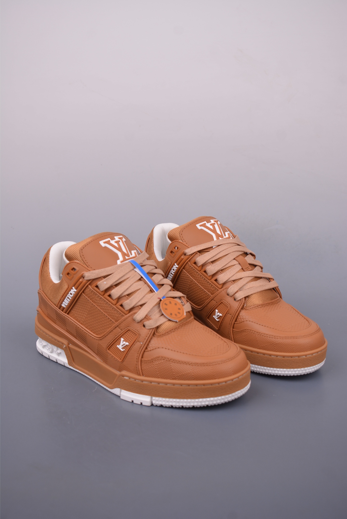 Louis Vuitton Trainer Sneaker Low “Leather Brown” 1AHTSB