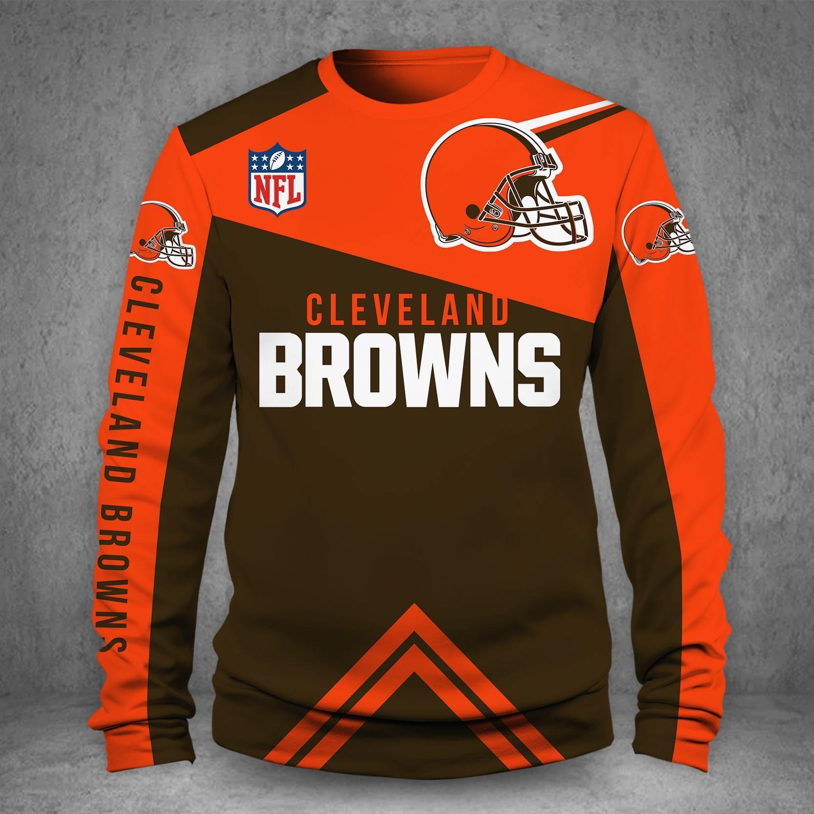 CLEVELAND BROWNS LOVE HOODIE 3D VIP 82