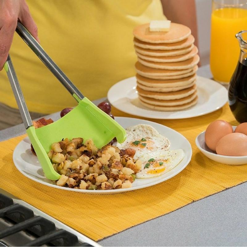 2 In 1 Kitchen Spatula And Tongs