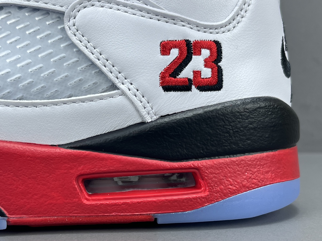 Jordan Air Jordan 5 Retro Fire Red Black Tongue  HQ7978-101