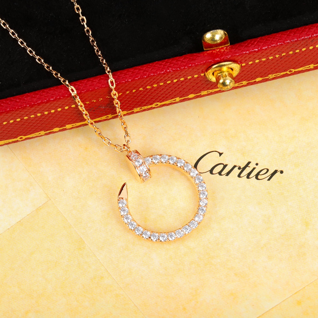 Cartier nail full diamond necklace