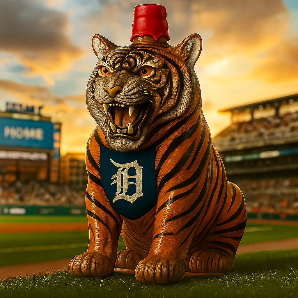 Detroit Tigers Roaring Tiger Whiskey Bottle