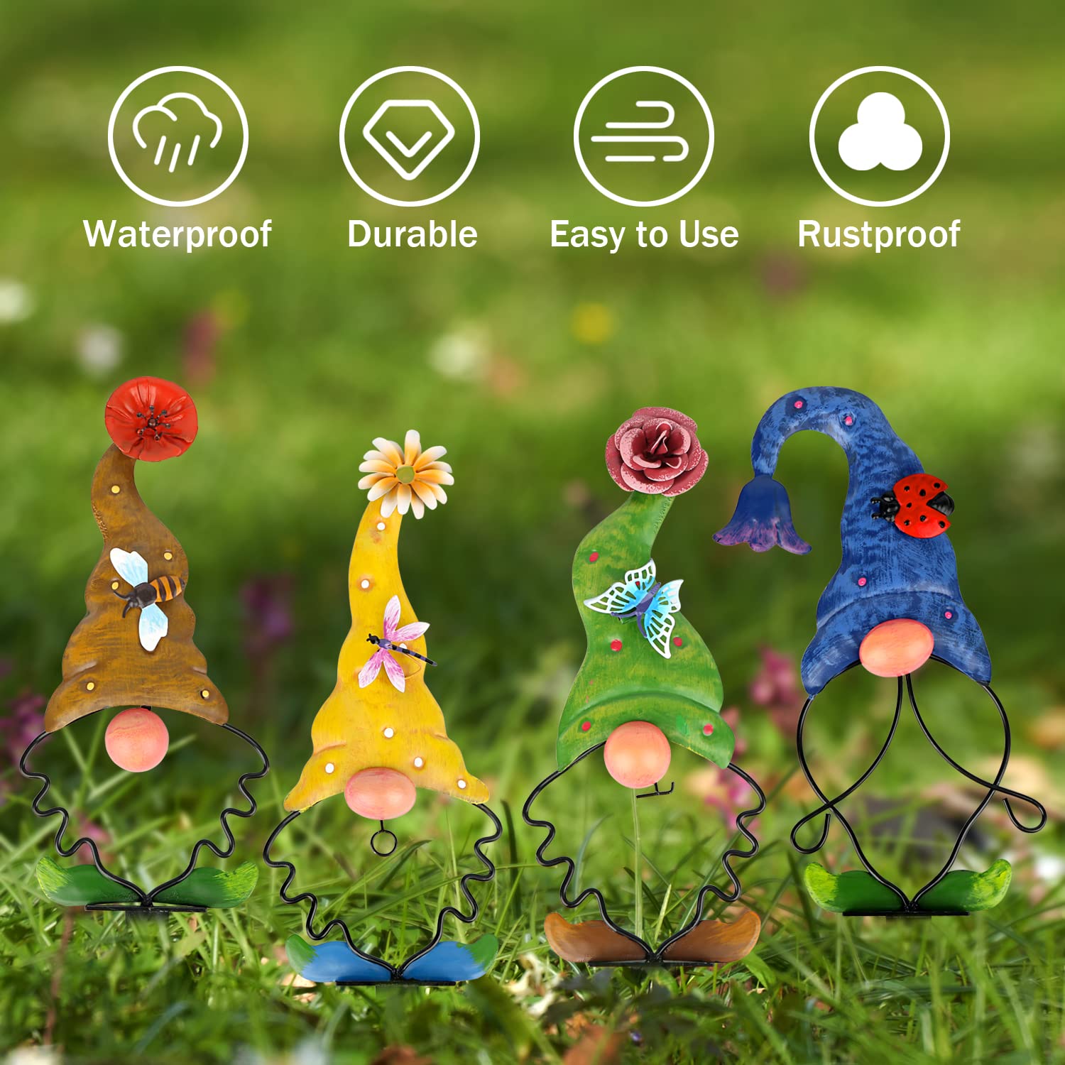 🔥Last Day 50% OFF🔥Art Elf Garden Gnomes Decorations for Yard Decorative Stake